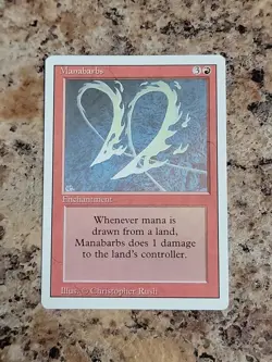 Manabarbs Revised Edition Magic the Gathering Rare Card - Image 1