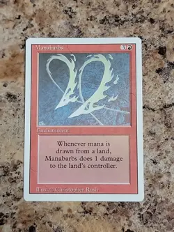 Manabarbs Revised Edition Magic the Gathering Rare Card - Image 2