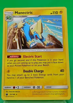 Manectric 52/168 Sun & Moon Celestial Storm Regular Pokemon Card TCG - Image 1