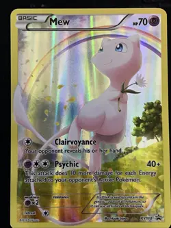 Mew XY110 Black Star Promo Holo Full Art Pokemon Card TCG - Image 1
