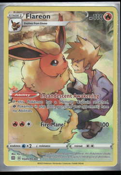Pokemon Card - S&S Brilliant Stars EN - TG01/TG30 - Flareon - Ultra Rare - Image 1