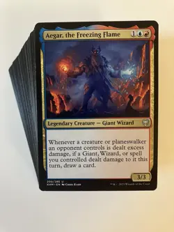 MTG Magic The Gathering Aegar The Freezing Flame Budget 100 Card Commander Deck - Image 1