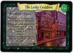 The Leaky Cauldron #27/80 Diagon Alley 2002 Holo Rare Card LP Harry Potter TCG - Image 1