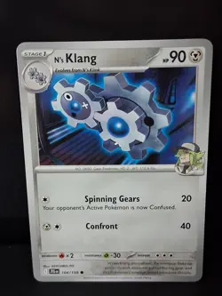 Pokemon TCG : 104/159 N's Klang : Common Card : Journey Together - Image 1