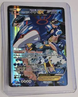 Pokemon TCG Team Aqua's Kyogre-EX Holo Card 6/34 Double Crisis Rare EX - Image 1