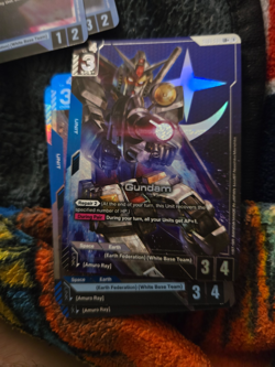 Gundam Card Game TCG Alternate Art LR+ Gundam RX-78-2 ST01-001 Card - Image 1