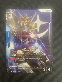 Gundam Card Game TCG Alternate Art LR+ Gundam RX-78-2 ST01-001 Card - Image 2