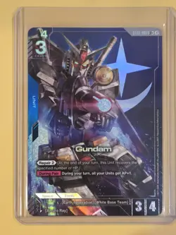 Gundam Card Game TCG Alternate Art LR+ Gundam RX-78-2 ST01-001 Card - Image 1