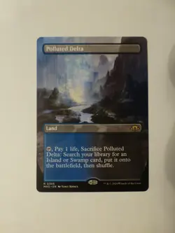 MtG Modern Horizons 3 Borderless Polluted Delta 0356 M/NM Flat Ship VCT123866 - Image 1