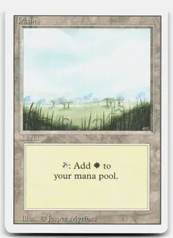 MTG Plains (B) L Revised Edition 294 MP - Image 1