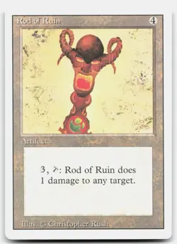 MTG Rod of Ruin U Revised Edition MP - Image 1