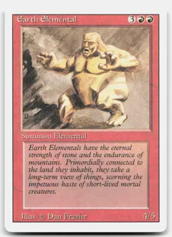 MTG Earth Elemental U Revised Edition MP - Image 1