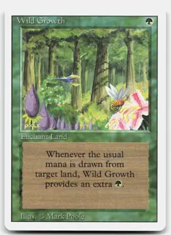 MTG Wild Growth C Revised Edition MP - Image 1