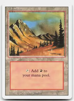 MTG Mountain (C) L Revised Edition 292 MP - Image 1
