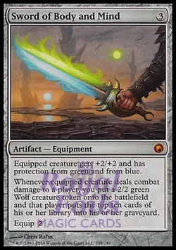 Sword of Body and Mind **FOIL** MTG Scars of Mirrodin MINT - Image 1