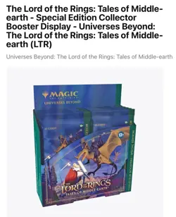 MTG Lord of the Rings - Tales of Middle Earth Collector Booster Special Edition 195166219967 - Image 1