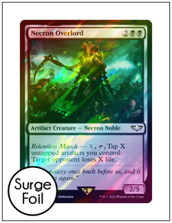1x Necron Overlord, Surge Foil, Warhammer 40K, Magic MTG NM - Image 1