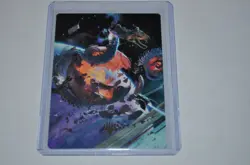 MTG magic EDGE OF ETERNITIES eoe SCAVENGER GROUNDS art series 47/54 GOLD STAMP - Image 1