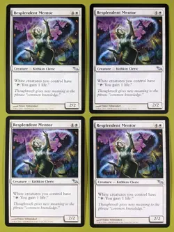 Resplendent Mentor x4 Shadowmoor 4x Playset Magic the Gathering MTG - Image 1