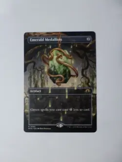MtG Modern Horizons 3 Borderless Emerald Medallion 0345 M/NM Flat Ship VCT123865 - Image 1