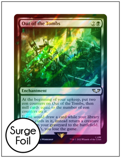 1x Out of the Tombs, Surge Foil, Warhammer 40K, Magic MTG NM - Image 1