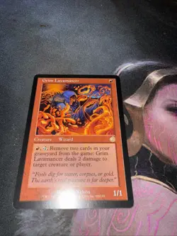 Grim Lavamancer NM Torment MTG Rare Wizard Burn your graveyard, not your wallet - Image 1