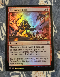 Hazardous Blast FOIL Phyrexia: All Will Be One MTG Magic - Image 1