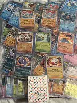 Pokemon TCG 151: Lot Of 60 Reverse Rare Cards With 151 Card Sleeves 2 - Image 1