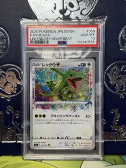 PSA 10 Rayquaza Amazing Rare 056/076 s3a Holo Pokemon Legendary Heartbeat - Image 1