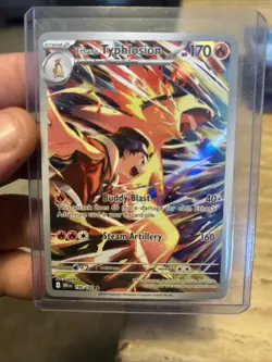 Ethan’s Typhoon 190/182 Pokemon TCG English Destined Rivals Illustration Rare M - Image 1