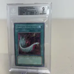 Yugioh Harpie’s Feather Duster SDD-003 Secret Rare Promo BGS 9 MINT! - Image 1