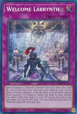 Welcome Labrynth - BLMR-EN102 - Secret Rare - 1st Edition NM YuGiOh! Battles of - Image 1