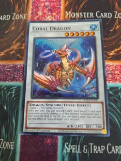 Yugioh Coral Dragon RA02-EN031 Super Rare 1st Edition Near Mint - Image 1