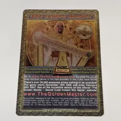 Mystical Empire TCG CCG The Golden Master Promo Card 2006 Northeast Games Rare - Image 1