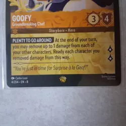Goofy Groundbreaking Chef 4/204 Reign of Jafar Lorcana Card - Image 2