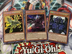 * EGYPTIAN GOD 3 CARD SET * SLIFER RA OBELISK PRISMATIC SECRET RARE TN19 YUGIOH! - Image 1