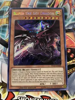 * EGYPTIAN GOD 3 CARD SET * SLIFER RA OBELISK PRISMATIC SECRET RARE TN19 YUGIOH! - Image 3