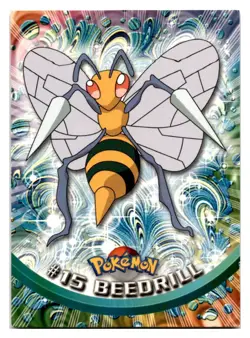 BEEDRILL - # 15 - TOPPS SERIES 1 - BLUE LOGO - Pokemon Card - Image 1