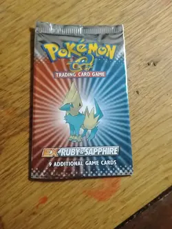 Vintage Pokemon TCG 2003 Ex Ruby And Sapphire Pack Art (PACK ART ONLY, NO CARDS) - Image 1