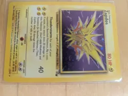 Zapdos 15/62 Fossil Set Rare Holo Pokemon Card WOTC 1999 - Excellent - Image 2