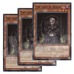 Yugioh - The Lady in Wight x 3 - LODT NM - Plus Free Holographic Card - Image 1