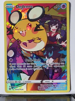 HOLO Dedenne TG07/TG30 NM Brilliant Stars Trainer Gallery Pokemon Card Kurumitsu - Image 1