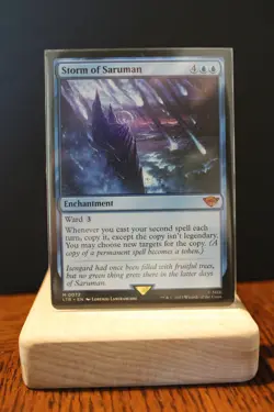 Storm of Saruman LP/NMLord of the Rings MTG Magic Card - Image 1