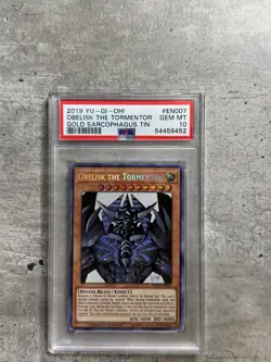 Yugioh Card Obelisk The Tormentor Secret R PSA 10 Gem Mint, TN19-EN007 2019 (1) - Image 1