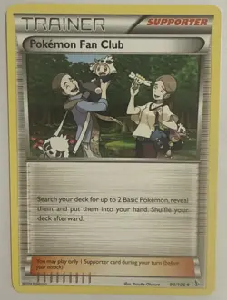 POKEMON GENERATIONS TRAINER CARD - POKEMON FAN CLUB 94/106 (2014) - Image 1
