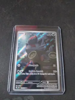 Pokemon TCG Zorua 075/064 Shrouded Fable Holo Card Illustration Rare Full Art - Image 1