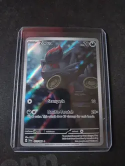 Pokemon TCG Zorua 075/064 Shrouded Fable Holo Card Illustration Rare Full Art - Image 2