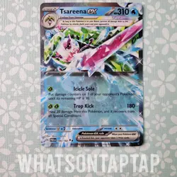 Pokemon Card Tsareena Ex 046/182 Ultra Rare Scarlet Violet Paradox Rift LP - Image 1