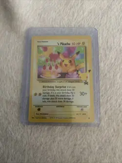 Pokemon TCG Celebrations Pikachu Birthday Promo Holo Card #24 - Image 1