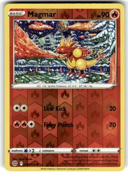 Pokemon - Magmar 019/172 - Reverse Holo Card - Brilliant Stars - Image 1